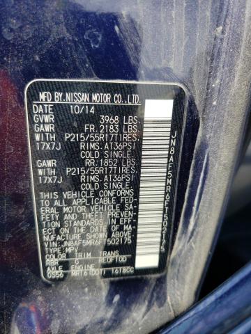 2015 NISSAN JUKE S - JN8AF5MR6FT502175