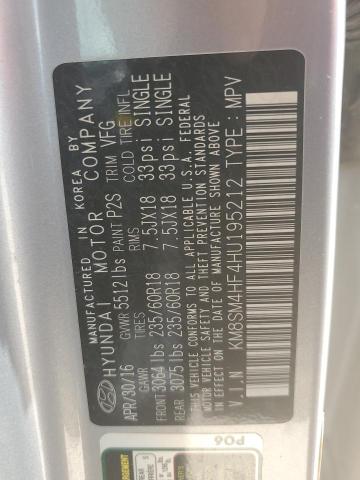 2017 HYUNDAI SANTA FE S - KM8SM4HF4HU195212