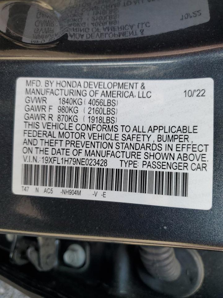 19XFL1H79NE023428 2022 Honda Civic Exl