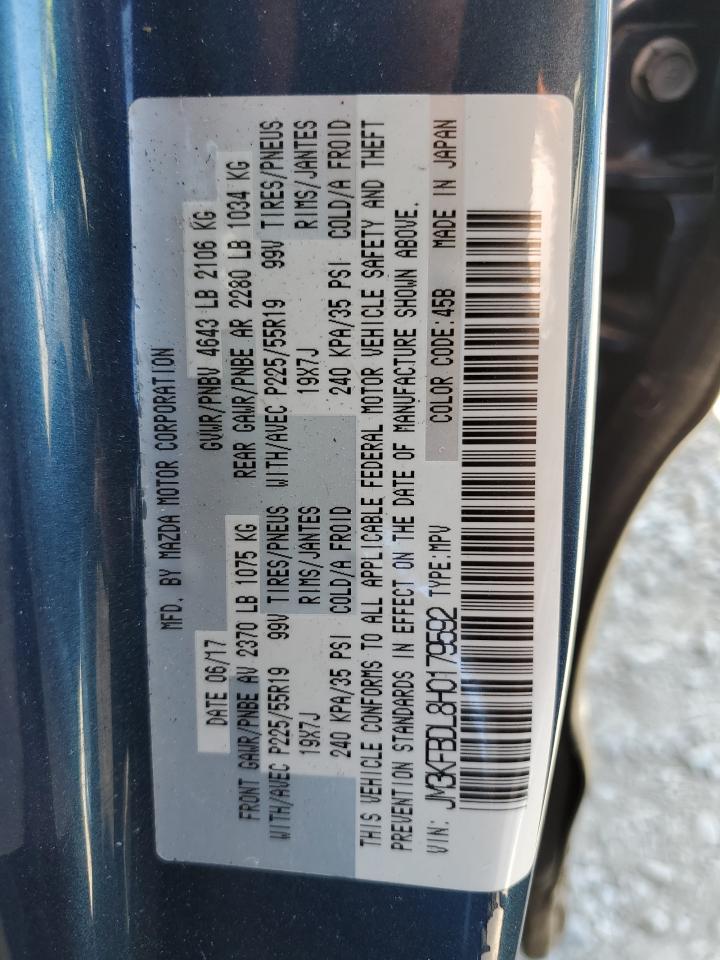 JM3KFBDL8H0179592 2017 Mazda Cx-5 Grand Touring