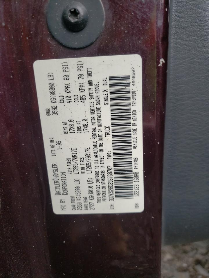 3D7KS28D25G768707 2005 Dodge Ram 2500 St