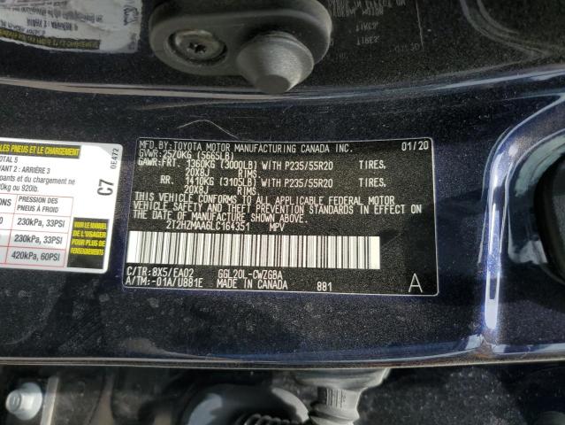 2020 Lexus Rx 350 VIN: 2T2HZMAA6LC164351 Lot: 57693184