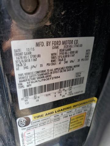 2016 FORD EXPEDITION - 1FMJK1JT6GEF27854