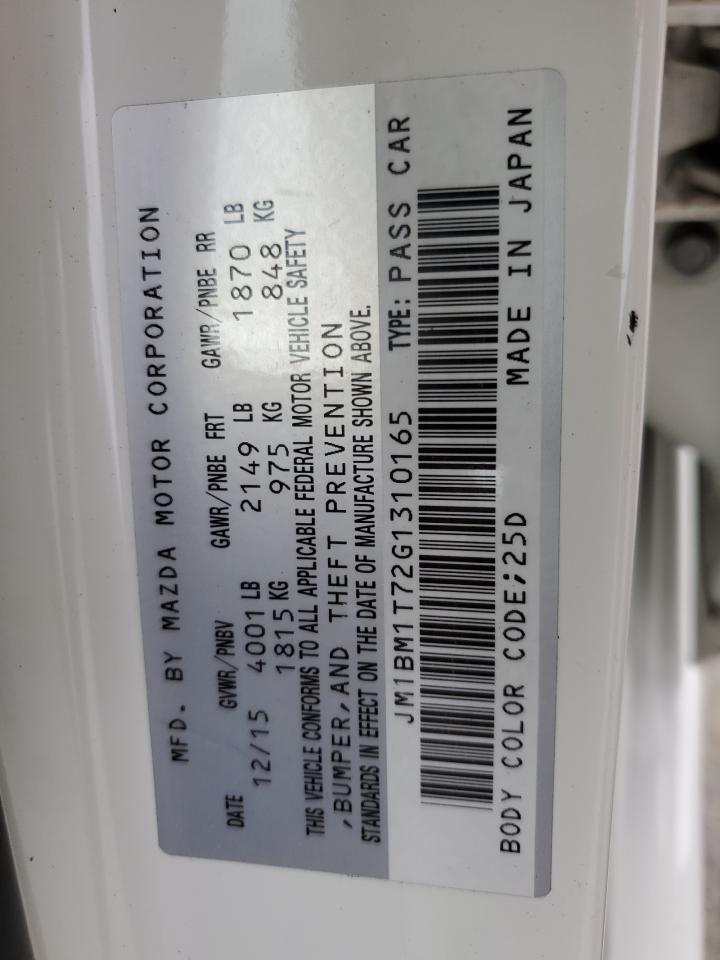 JM1BM1T72G1310165 2016 Mazda 3 Sport