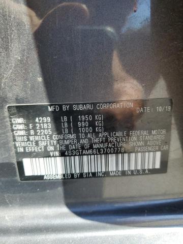 2020 Subaru Impreza Sport VIN: 4S3GTAM66L3700778 Lot: 58099434