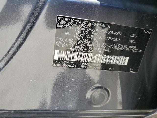 2017 Toyota Rav4 Le VIN: JTMZFREV3HJ703161 Lot: 60317824