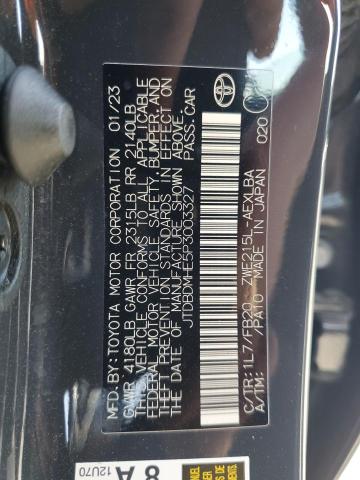 2023 TOYOTA COROLLA LE - JTDBDMHE5P3003327