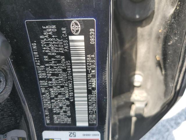 4T1B11HK2JU148495 2018 TOYOTA CAMRY - Image 12