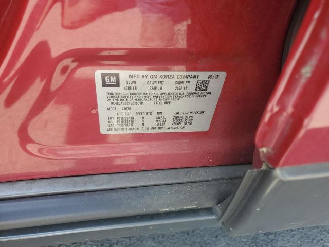 2015 BUICK ENCORE with FRONT END damage, VIN KL4CJASB2FB216518