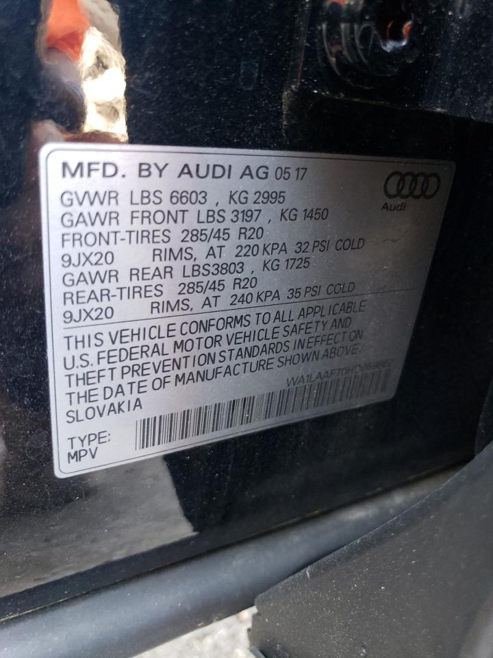 WA1LAAF70HD058662 2017 Audi Q7 Premium Plus