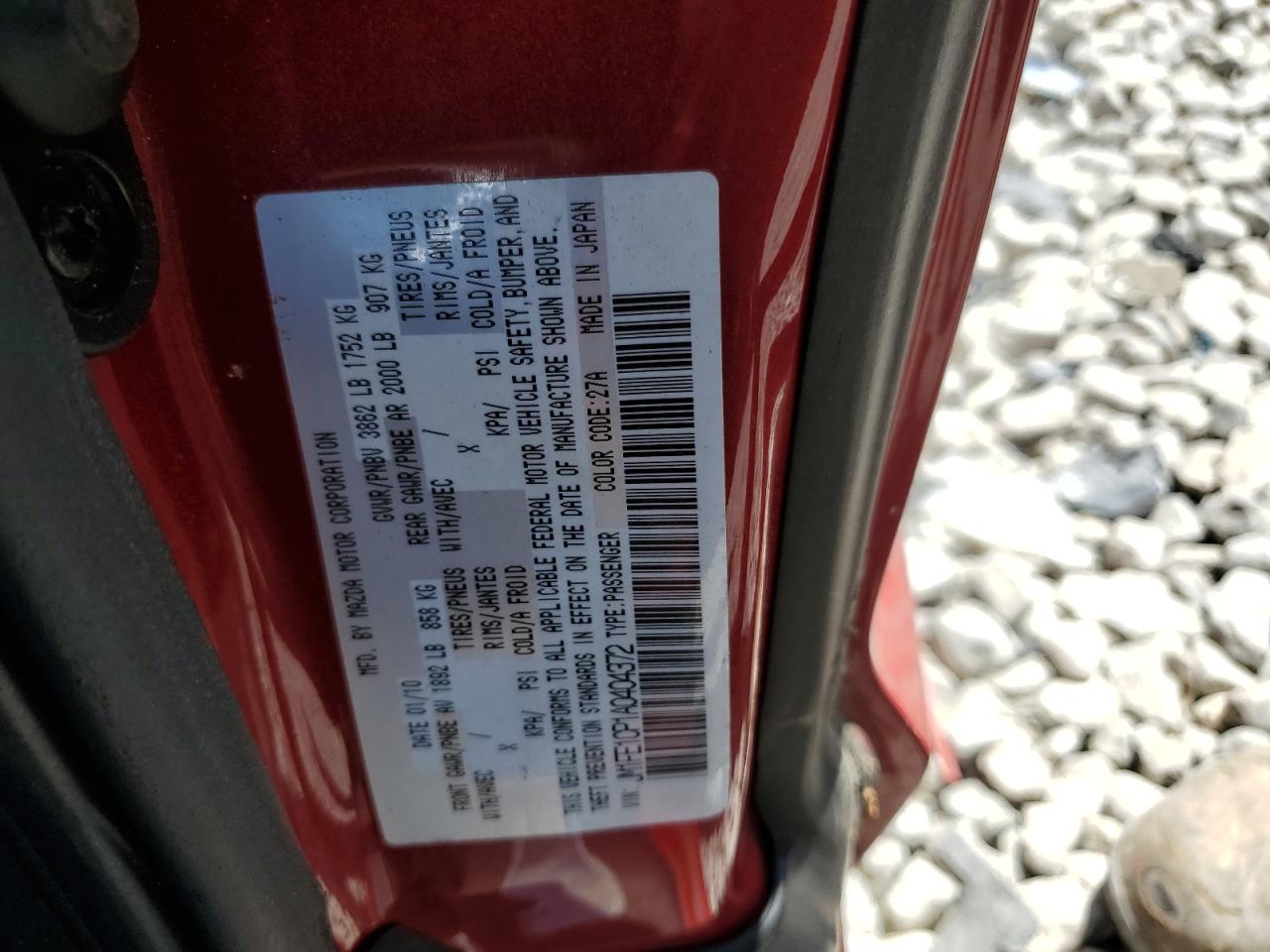 JM1FE1CP1A0404372 2010 Mazda Rx8