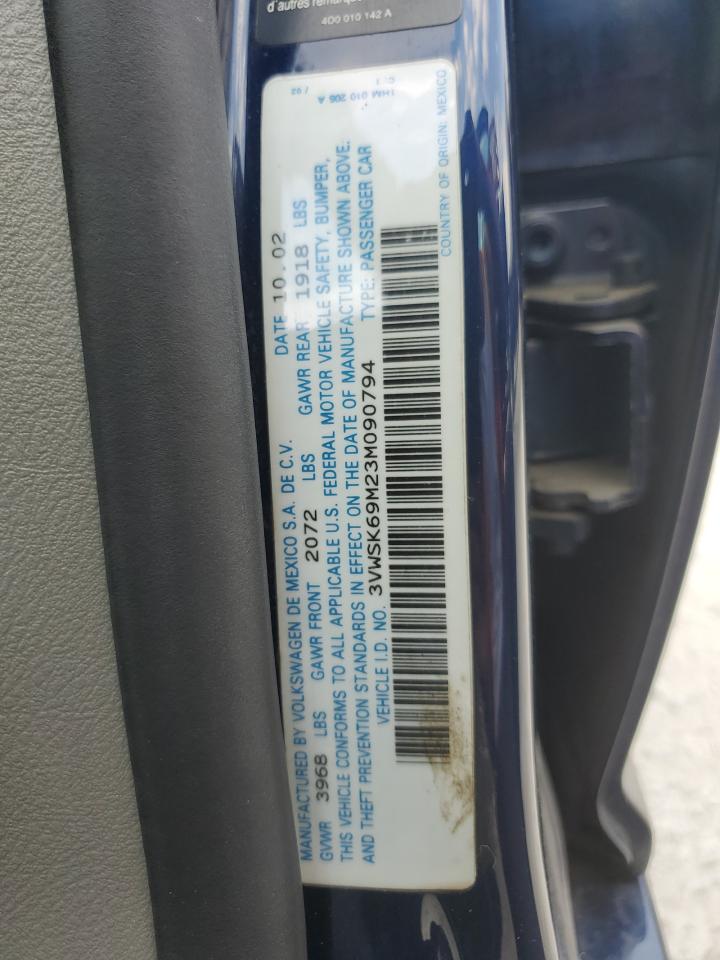 3VWSK69M23M090794 2003 Volkswagen Jetta Gls