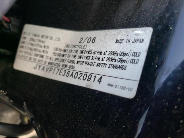 2006 YAMAHA XV1700 A JYAVP17E36A020914