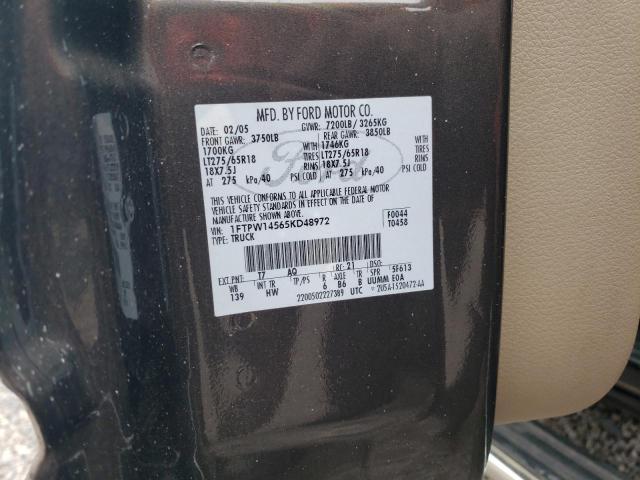 2005 Ford F150 Supercrew VIN: 1FTPW14565KD48972 Lot: 59507674