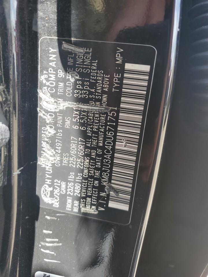 KM8JU3AC4DU671751 2013 Hyundai Tucson Gls