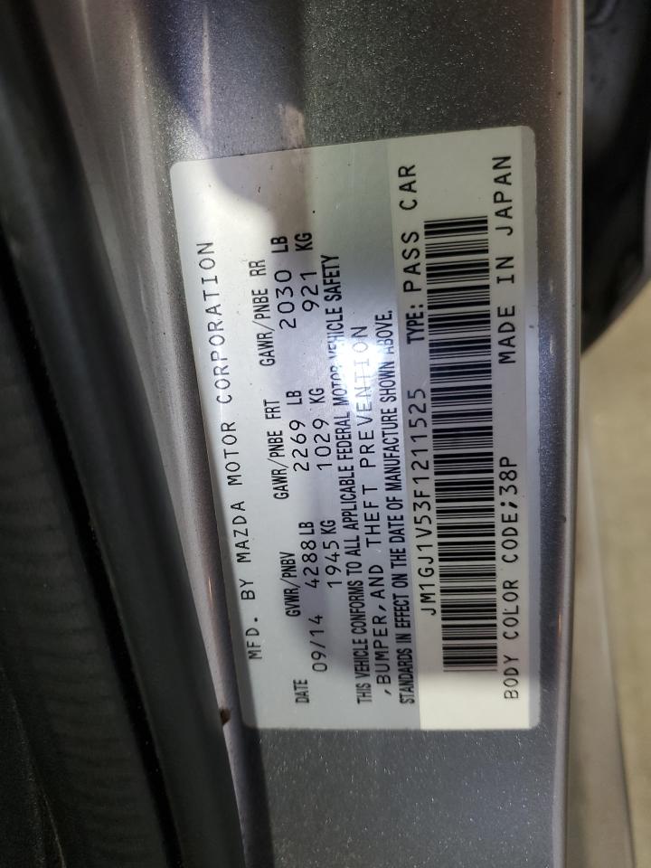 JM1GJ1V53F1211525 2015 Mazda 6 Touring