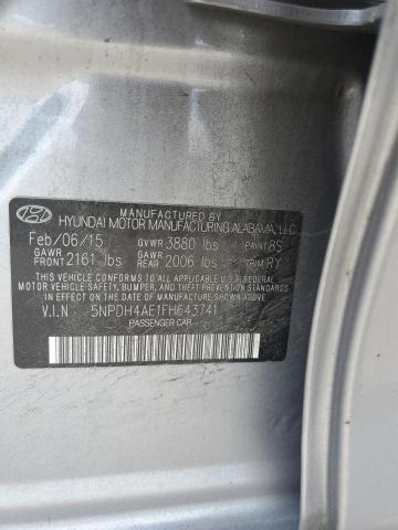 5NPDH4AE1FH643741 2015 HYUNDAI ELANTRA - Image 12