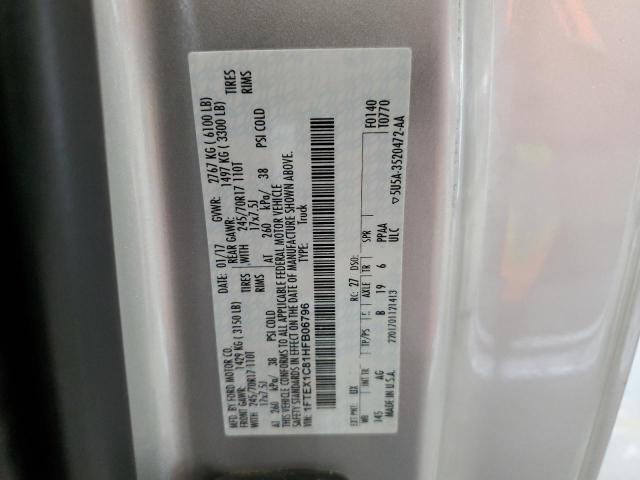 2017 Ford F150 Super Cab VIN: 1FTEX1C81HFB06796 Lot: 59111804