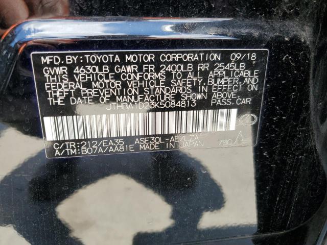 2019 Lexus Is 300 VIN: JTHBA1D23K5084813 Lot: 59160844