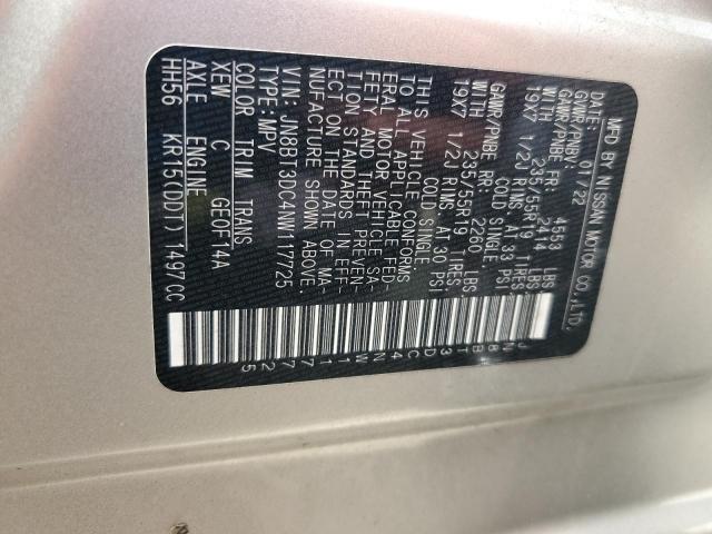 2022 Nissan Rogue Platinum VIN: JN8BT3DC4NW117725 Lot: 59589584