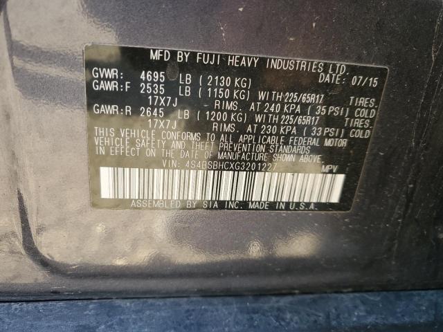 2016 Subaru Outback 2.5I Premium VIN: 4S4BSBHCXG3201227 Lot: 57623454