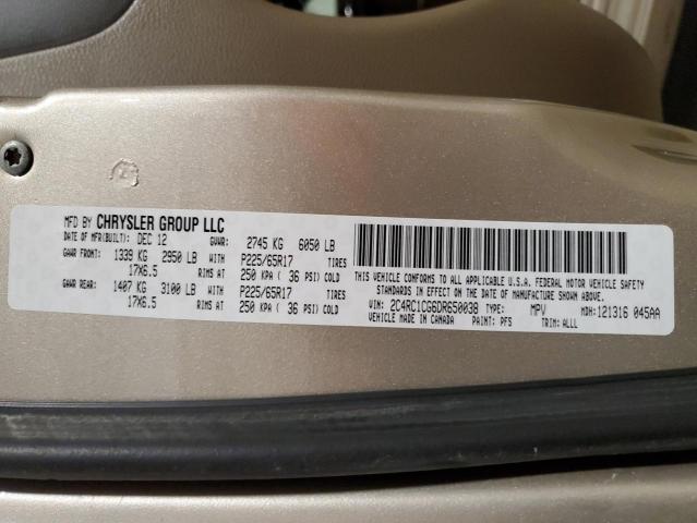 2013 Chrysler Town & Country Touring L VIN: 2C4RC1CG6DR650038 Lot: 56612194