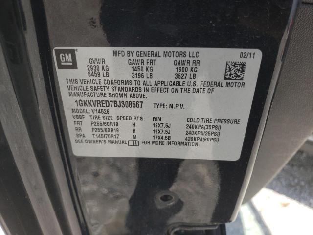 2011 GMC Acadia Slt-1 VIN: 1GKKVRED7BJ308567 Lot: 58913864