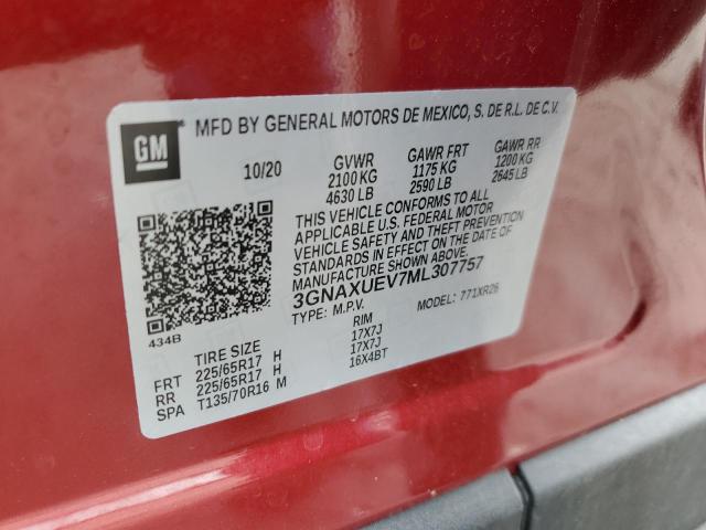 3GNAXUEV7ML307757 2021 CHEVROLET EQUINOX - Image 12