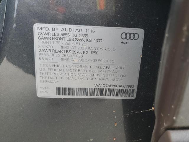 VIN WA1D7AFP8GA087992 2016 Audi Q5, Premium Plus S-... no.13