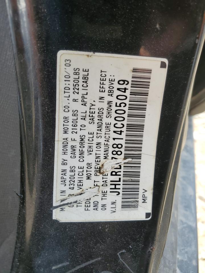 JHLRD78814C005049 2004 Honda Cr-V Ex