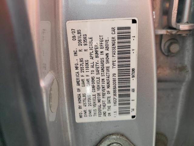 1HGCP36868A008179 2008 Honda Accord Exl