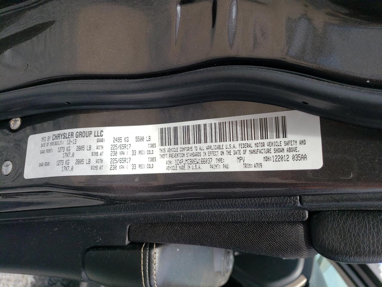 1C4PJMCB0EW166037 2014 Jeep Cherokee Latitude