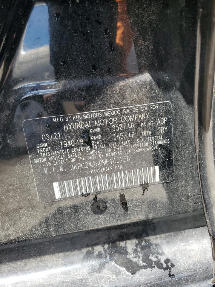 3KPC24A60ME146266 2021 Hyundai Accent Se