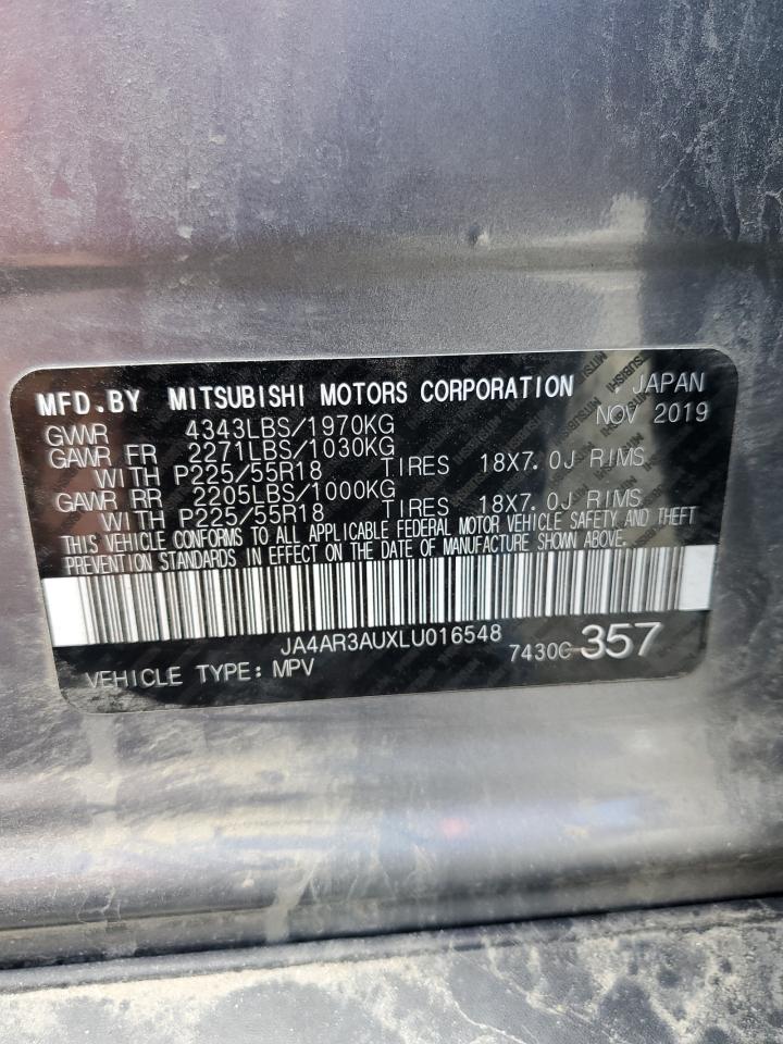 JA4AR3AUXLU016548 2020 Mitsubishi Outlander Sport Es