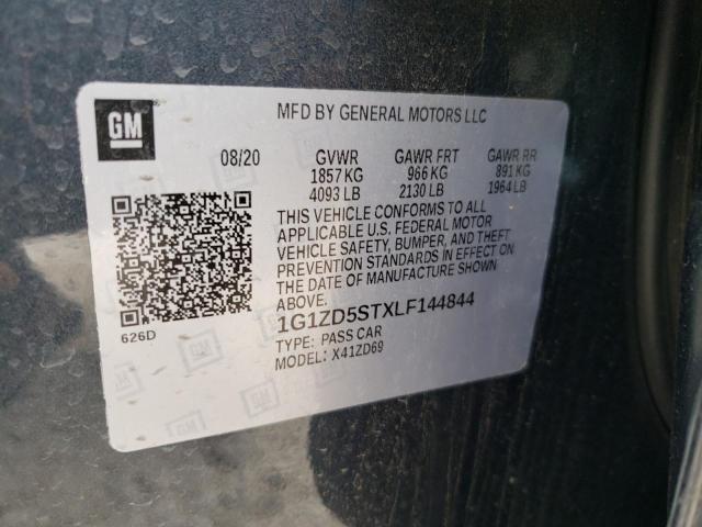 2020 Chevrolet Malibu Lt VIN: 1G1ZD5STXLF144844 Lot: 57396914