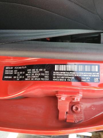 2015 Jeep Renegade Latitude VIN: ZACCJBBT3FPB40396 Lot: 59577994