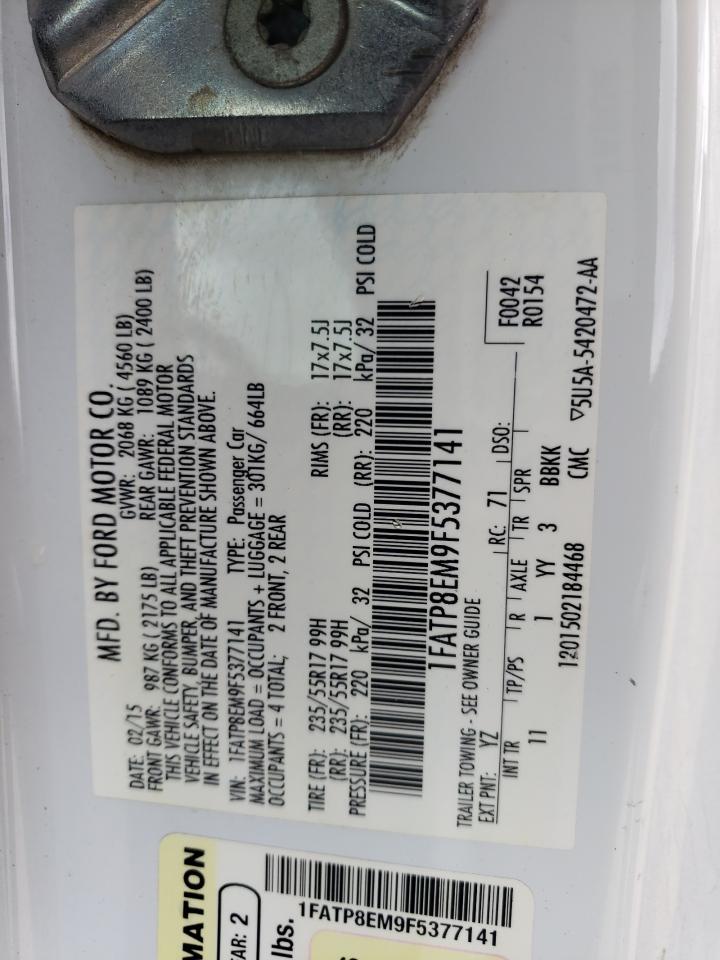 1FATP8EM9F5377141 2015 Ford Mustang