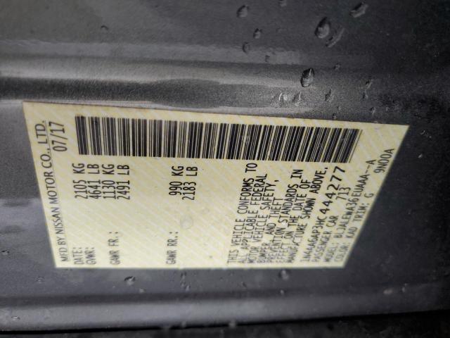 2017 Nissan Maxima 3.5S VIN: 1N4AA6AP3HC444277 Lot: 59485844