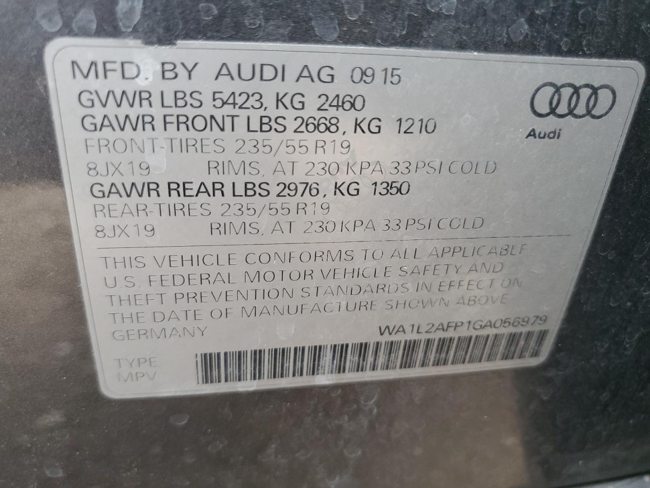 WA1L2AFP1GA056979 2016 Audi Q5 Premium Plus