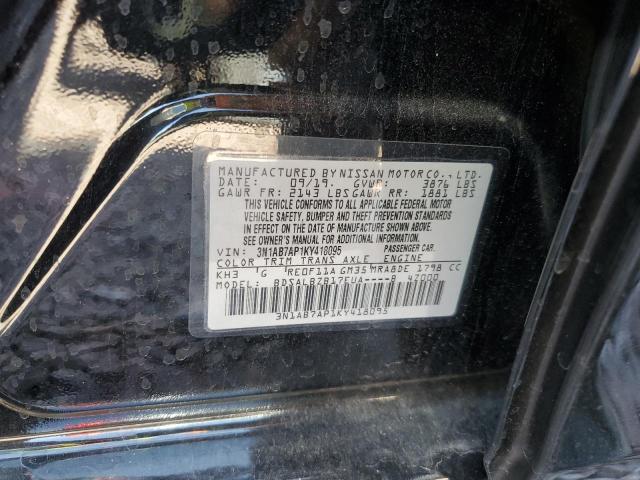 2019 Nissan Sentra S VIN: 3N1AB7AP1KY418095 Lot: 56958474