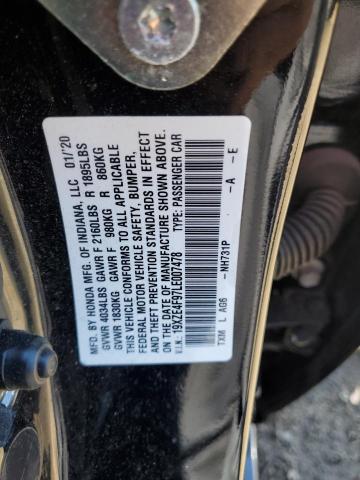 2020 HONDA INSIGHT TO 19XZE4F97LE007478