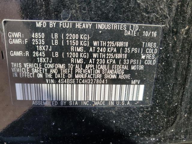 2017 SUBARU OUTBACK TO - 4S4BSETC4H3278041