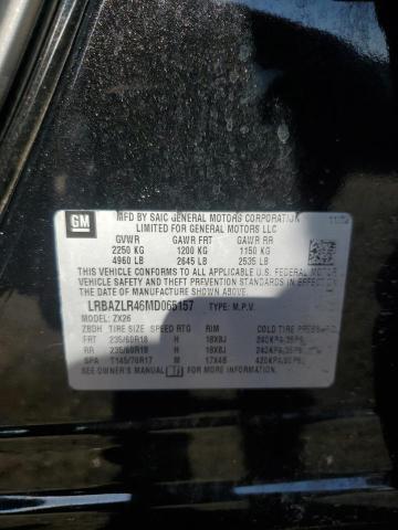 2021 BUICK ENVISION P - LRBAZLR46MD065157