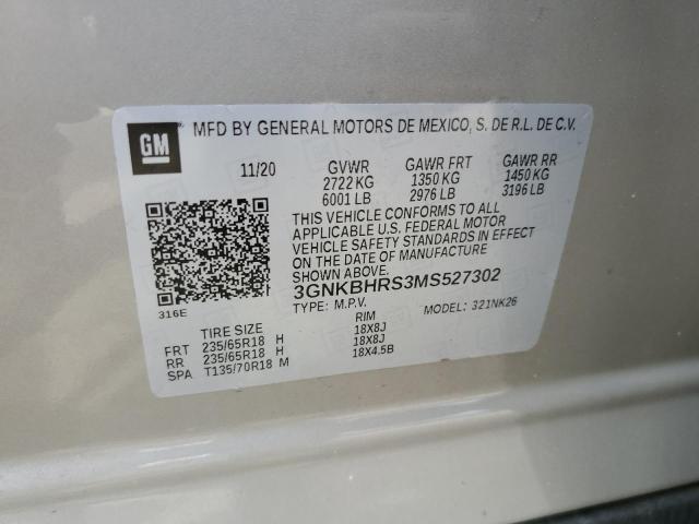 2021 Chevrolet Blazer 2Lt VIN: 3GNKBHRS3MS527302 Lot: 59283064