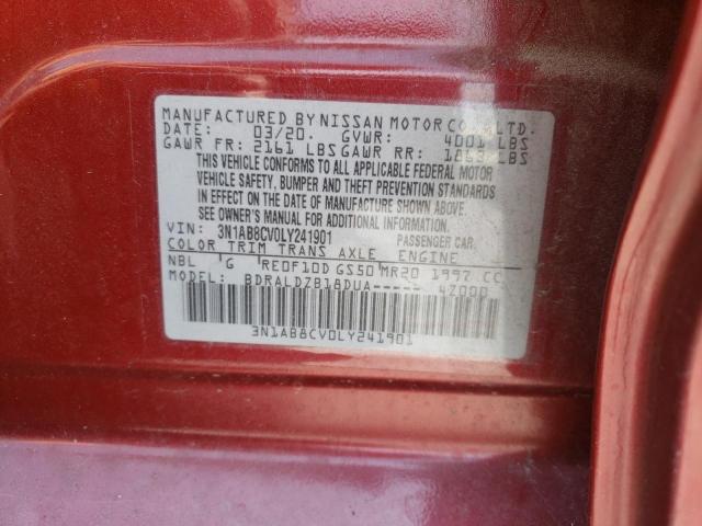 2020 Nissan Sentra Sv VIN: 3N1AB8CV0LY241901 Lot: 59353734