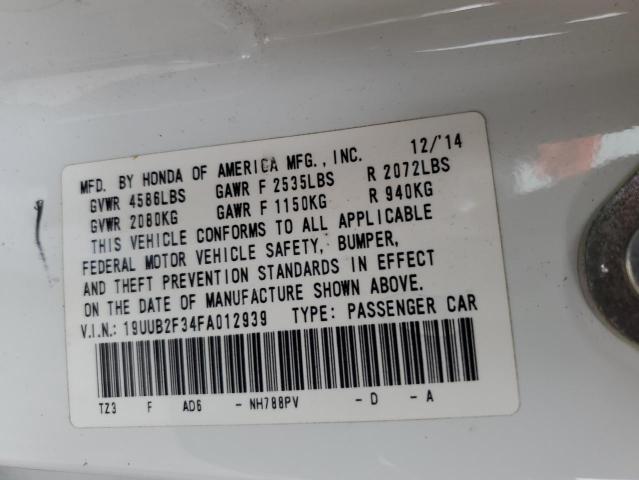 2015 Acura Tlx VIN: 19UUB2F34FA012939 Lot: 57372124