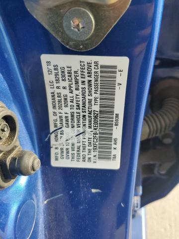 2019 Honda Civic Sport VIN: 19XFC2F84KE009627 Lot: 59209224