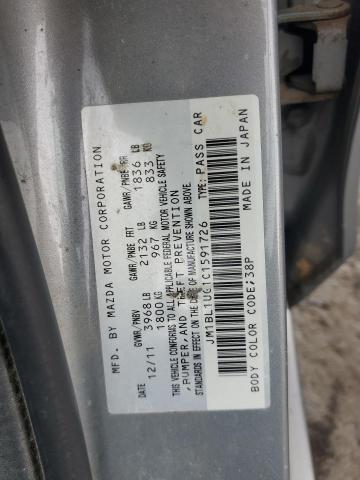 2012 Mazda 3 I VIN: JM1BL1UG1C1591726 Lot: 56434674