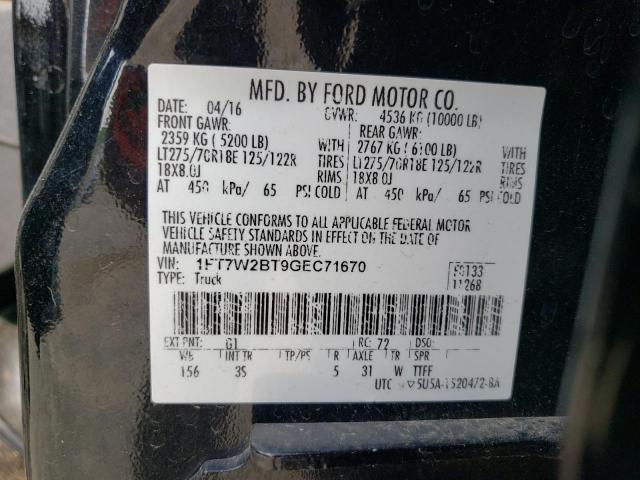 2016 FORD F250 SUPER - 1FT7W2BT9GEC71670
