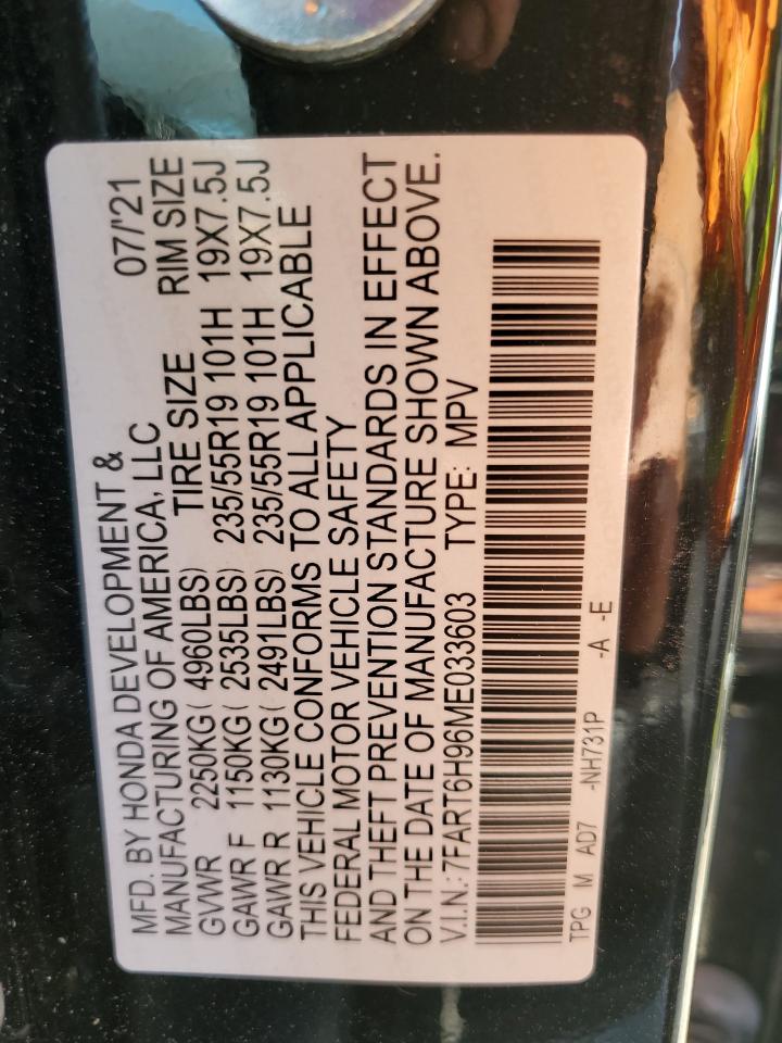 7FART6H96ME033603 2021 Honda Cr-V Touring